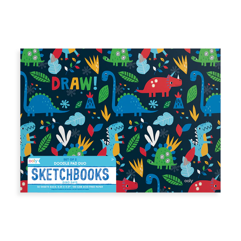 Sketchbook - Doodle Pad Duo: Dino Days (Set of 2)