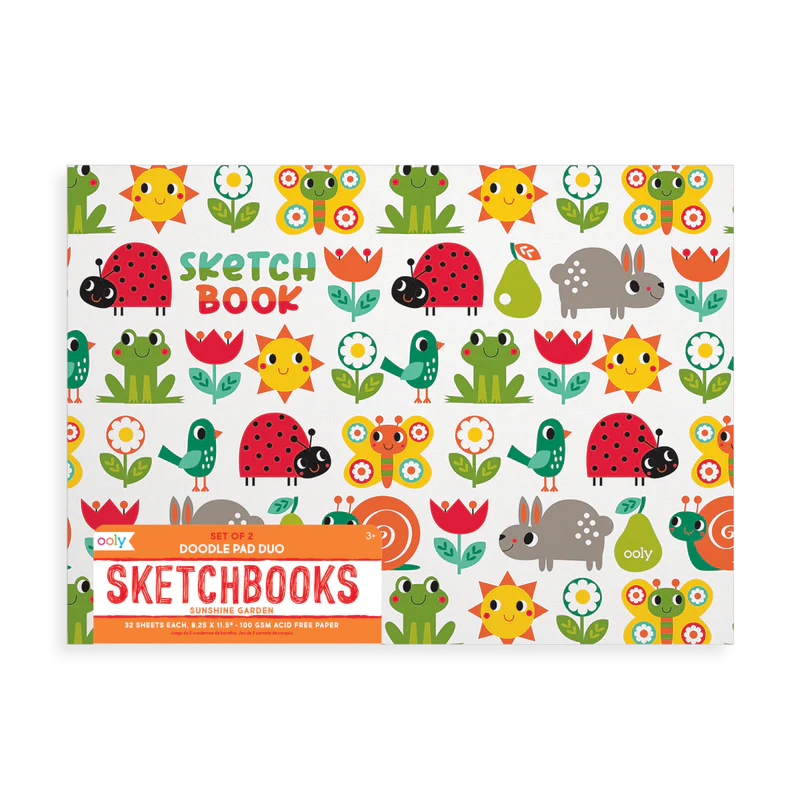 Sketchbook - Doodle Pad Duo: Sunshine Garden (Set of 2)