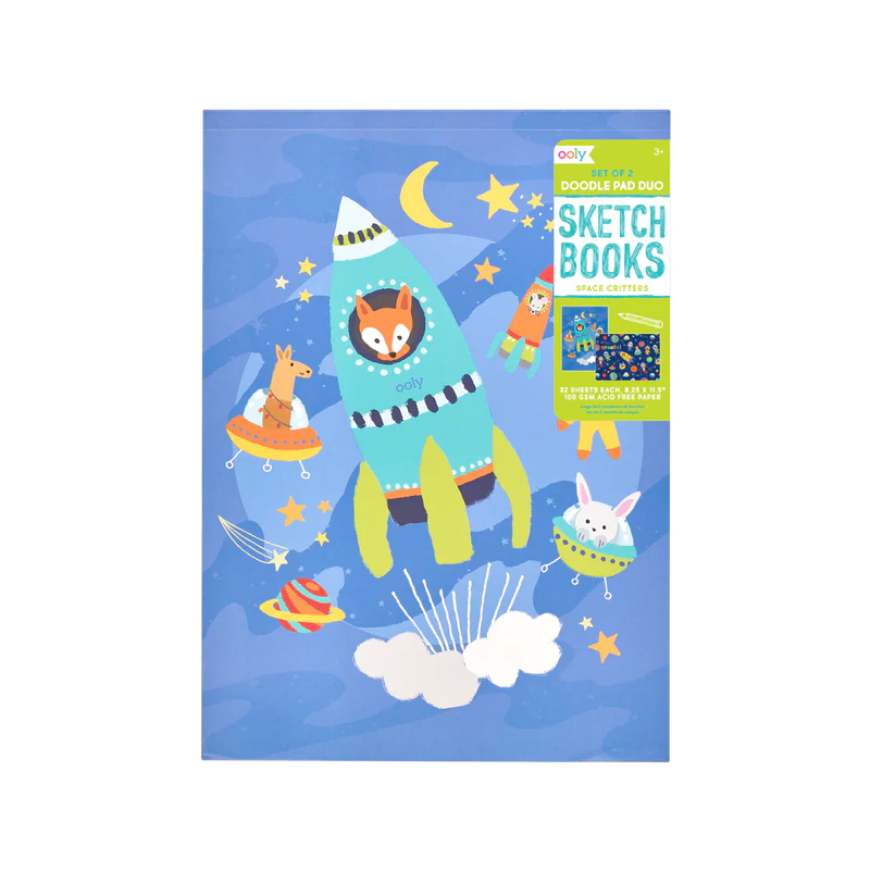 Sketchbook - Doodle Pad Duo: Space Critters (Set of 2)