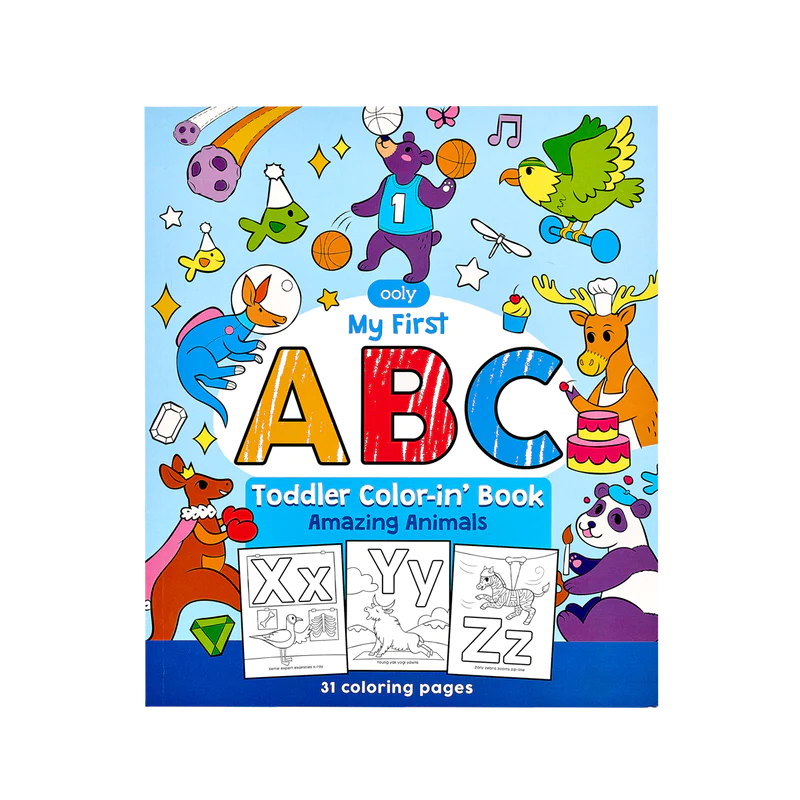 Color-in' Book - My First ABC Toddler Amazing Animals
