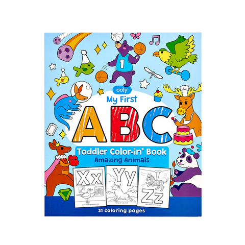 Color-in' Book - My First ABC Toddler Amazing Animals