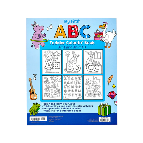 Color-in' Book - My First ABC Toddler Amazing Animals
