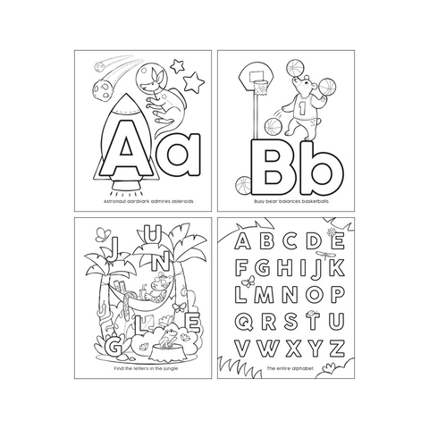 Color-in' Book - My First ABC Toddler Amazing Animals
