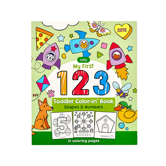 Toddler Color-in' Book - My First 1-2-3