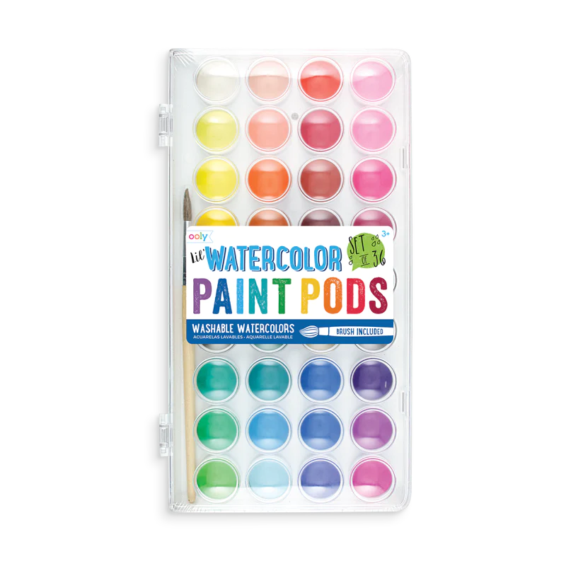 Lil' Paint Pods - Washable Watercolors (Set of 36)