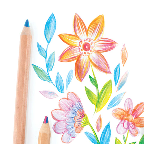 Colored Pencils - Kaleidoscope Multi-Colored (Set of 6)