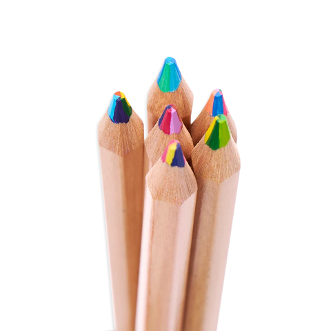 Colored Pencils - Kaleidoscope Multi-Colored (Set of 6)