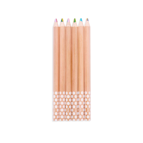 Colored Pencils - Kaleidoscope Multi-Colored (Set of 6)