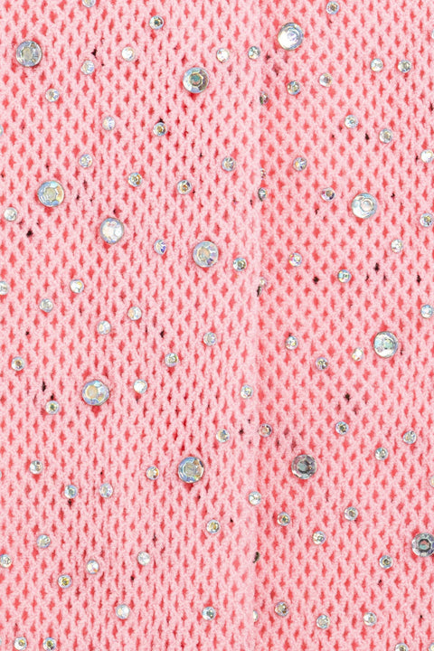 Dress Up - Rhinestone Tights Light Pink