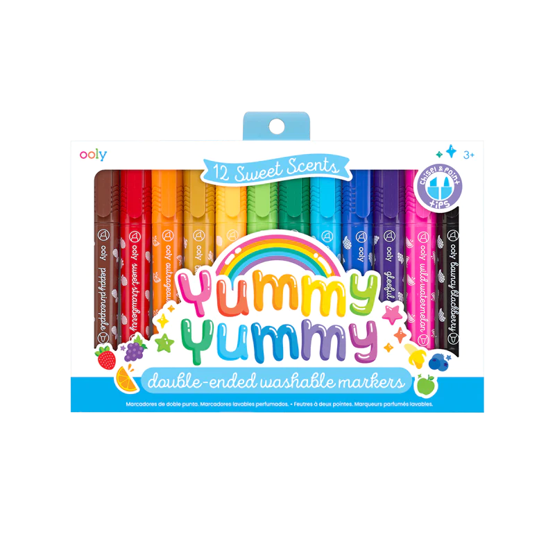 Yummy Yummy - Double-Ended Washable Markers (Set of 12)