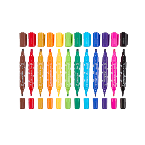 Yummy Yummy - Double-Ended Washable Markers (Set of 12)