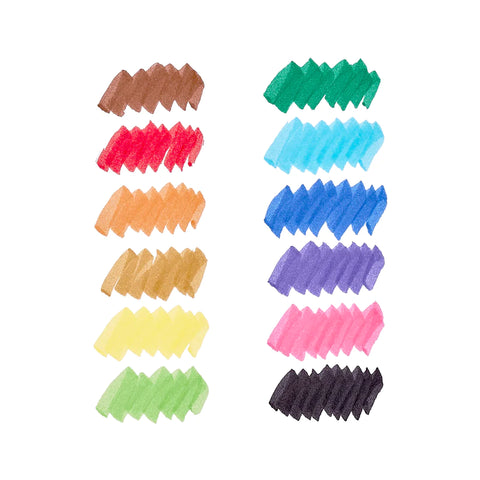 Yummy Yummy - Double-Ended Washable Markers (Set of 12)