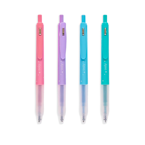 Pens - Oh My Glitter! 4 Pack Retractable Glitter Gel (0.8mm)