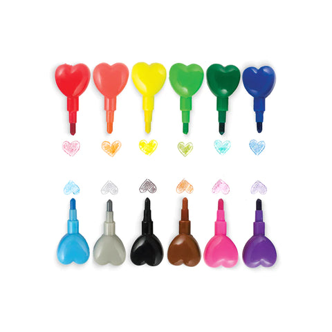 Stacking Crayons - Heart to Heart