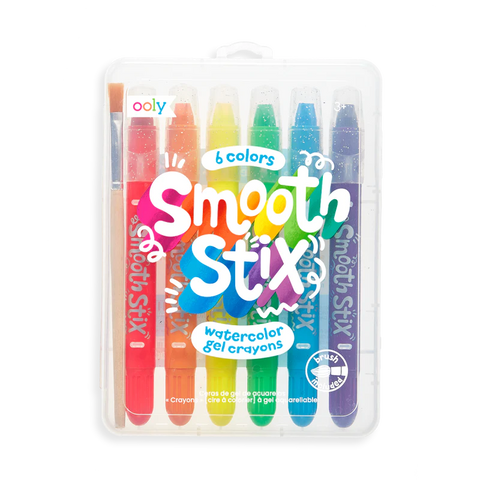 Watercolor Gel Crayons - Smooth Stix (Set Of 6)