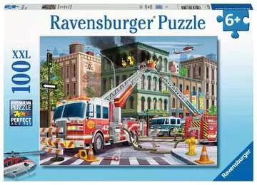 Puzzle - Rescate de camión de bomberos (100 piezas)