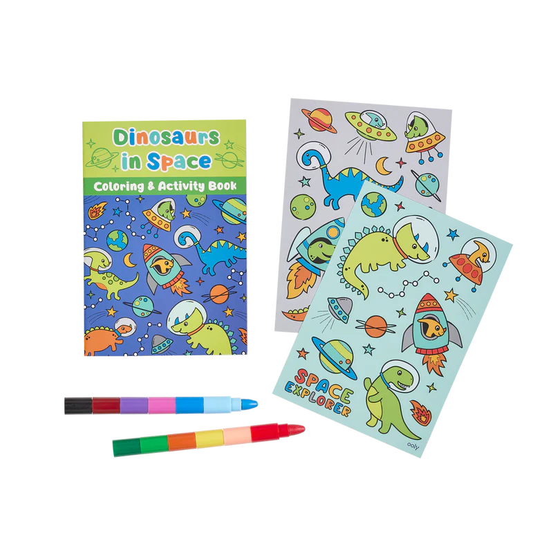 Traveler Coloring and Activity Kit - Dinosaurs In Space