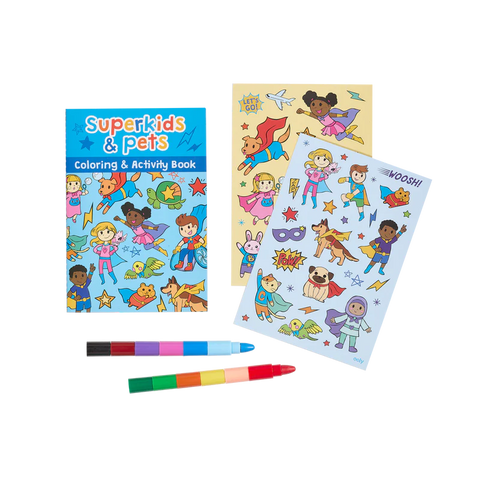 Traveler Coloring and Activity Kit - Superkids + Pets