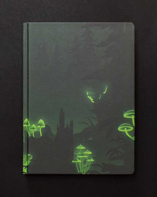 Journal (Hardcover) - Bioluminescent Mushrooms Dark Matter