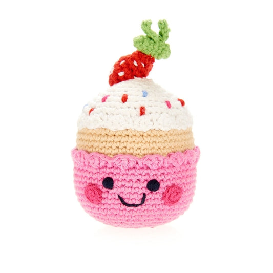 Yarn Rattle - Cupcake