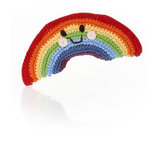 Yarn Rattle - Friendly Rainbow
