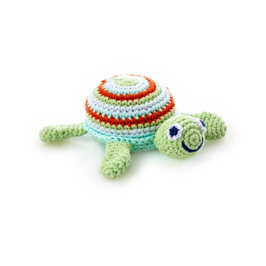 Yarn Rattle - Green Sea Turtle