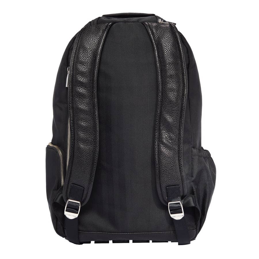 Diaper Bag Boss Backpack - Black Herringbone