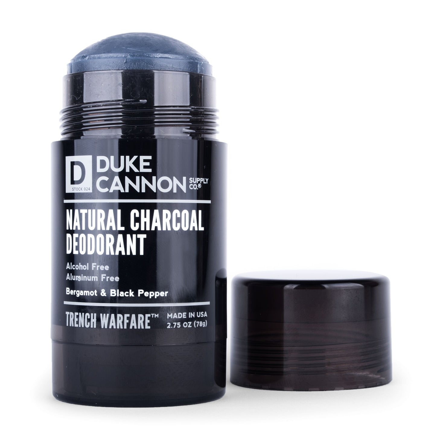Duke Cannon - Natural Charcoal Deodorant (Beramot + Black Pepper)