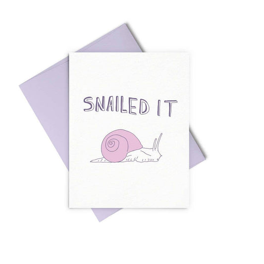 Greeting Card - Snailed It