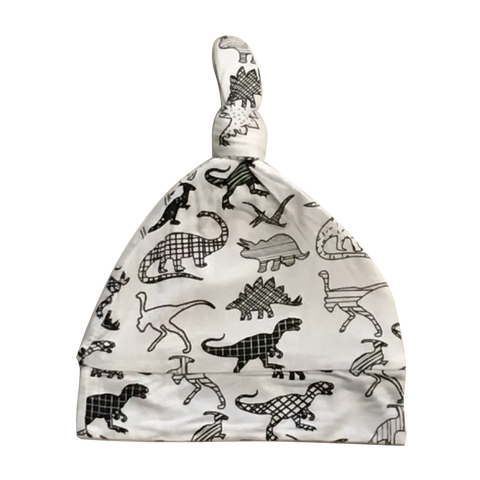 Hat (Single Knot) - White DIno