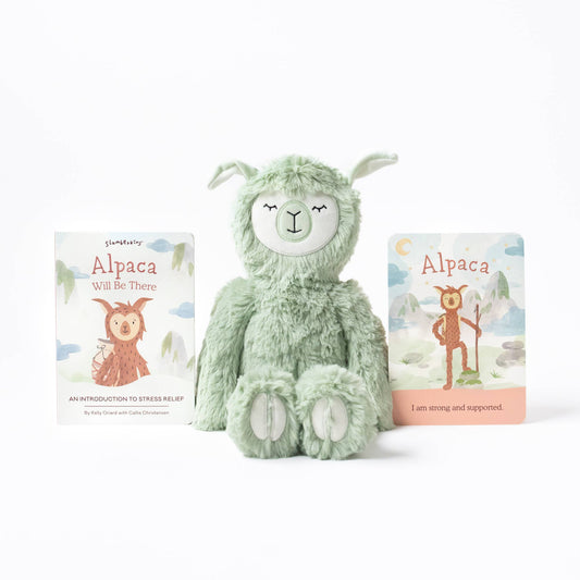 Slumberkins - Seafoam Alpaca Kin - An Introduction To Stress Relief