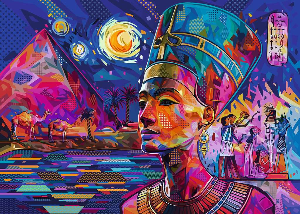 Puzzle - Nefertiti on the Nile (1000pc)