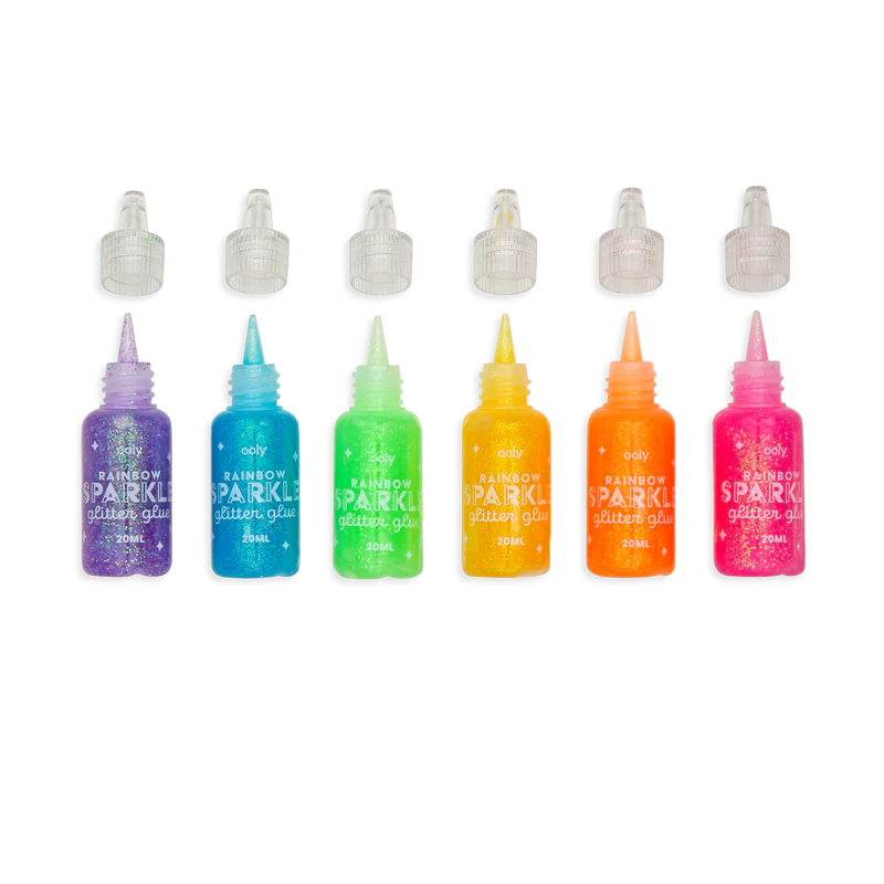 Glitter Glue - Rainbow Sparkle (Set of 6)