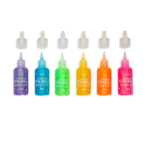 Glitter Glue - Rainbow Sparkle (Set of 6)