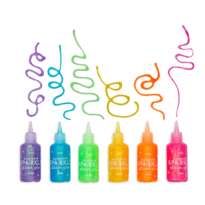 Glitter Glue - Rainbow Sparkle (Set of 6)