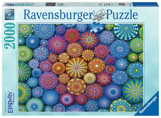 Puzzle - Radiating Rainbow Mandalas (2000pc)