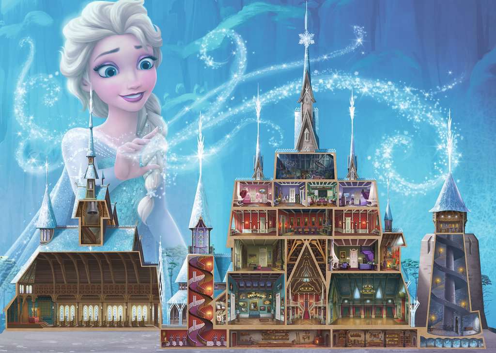 Puzzle - Disney Castles: Elsa (1000pc)