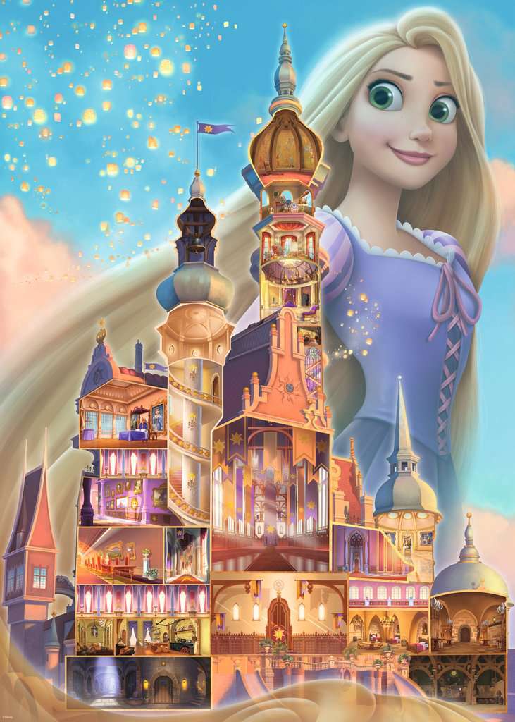 Puzzle - Disney Castles: Rapunzel (1000pc)