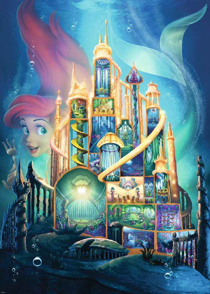 Puzzle - Disney Castles: Ariel (1000pc)