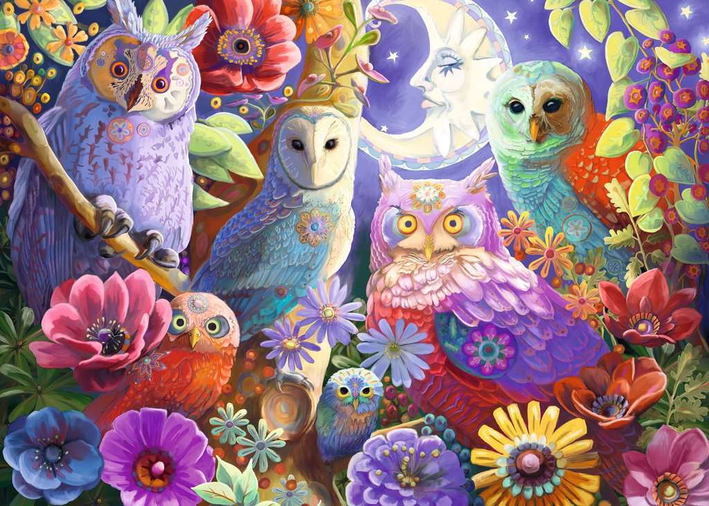 Puzzle (Large Format) - Night Owl Hoot (300pc)