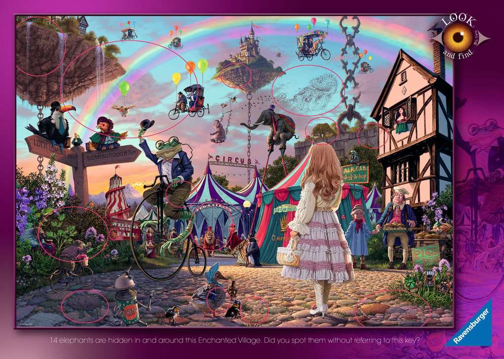 Puzzle - Look & Find: Enchanted Circus (1000pc)