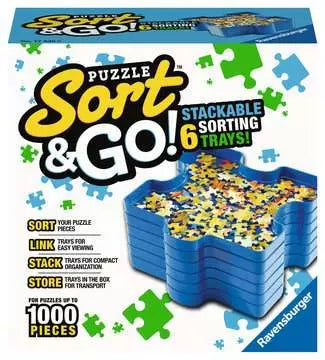Puzzle Sort & Go! - 6 Stackable Sorting Trays