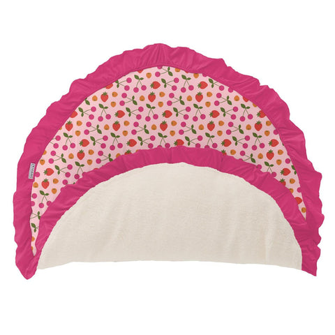 Fluffle Playmat with Ruffles (Sherpa Lined) - Lotus Berries
