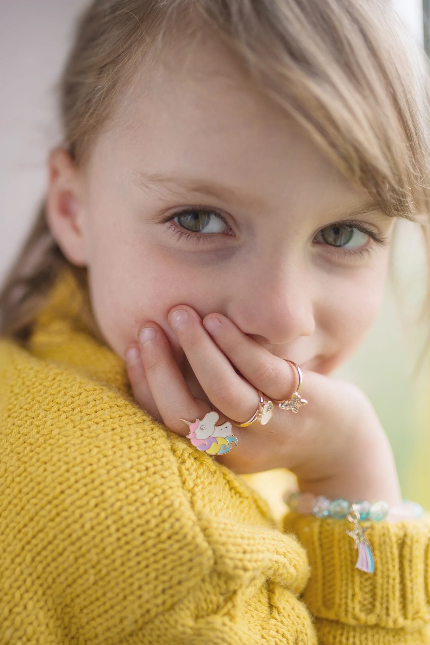 Jewelry (Kids) - Boutique Butterfly & Unicorn Rings (3pc)