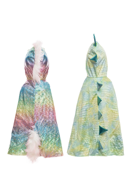 Dress Up - Rainbow Reversible Unicorn/Dragon Cape