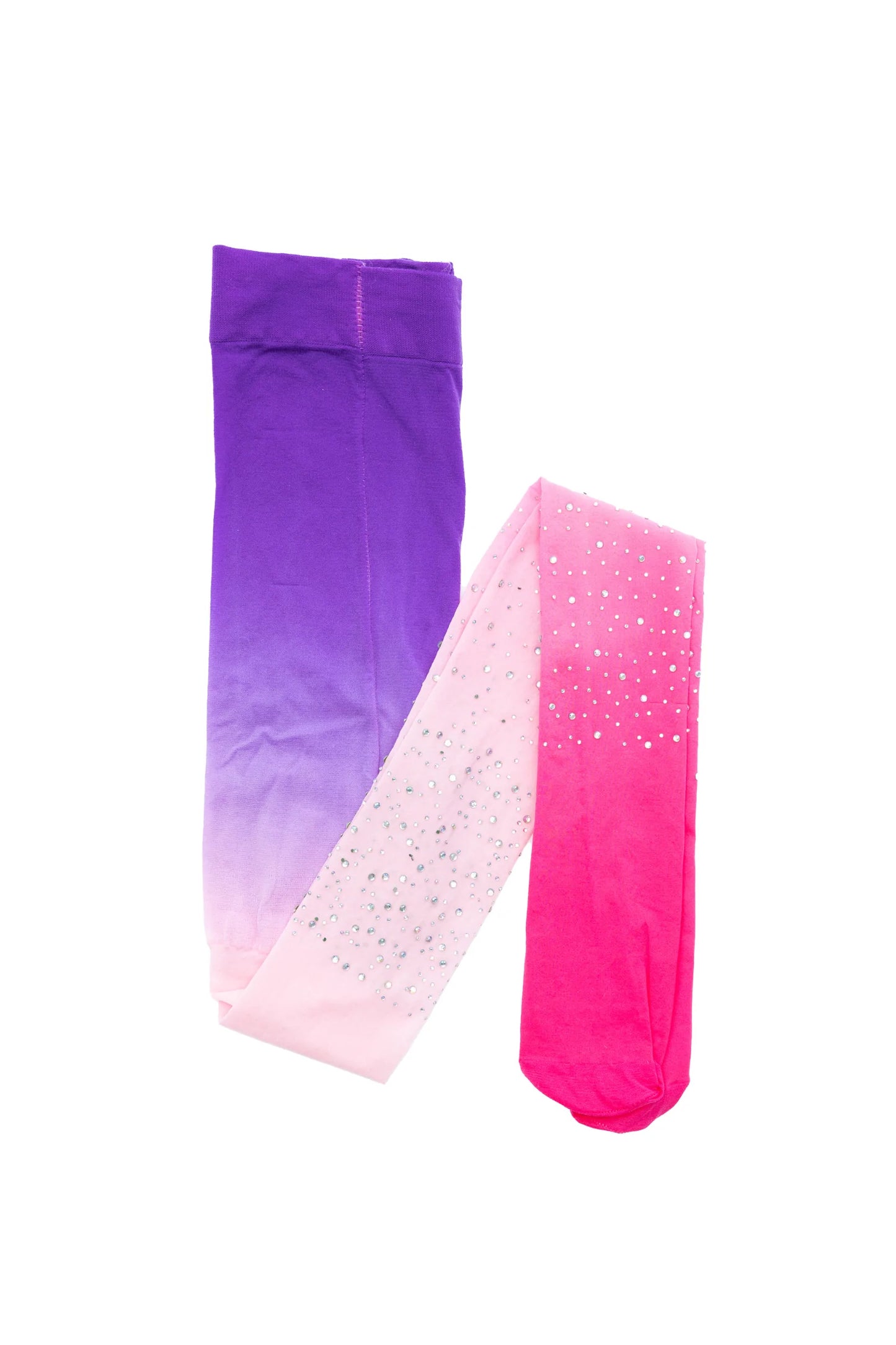 Dress Up - Rhinestone Tights (Ombre: Hot Pink, Purple, & Pink)