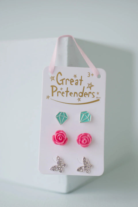 Earrings (Stud) - Rose Set