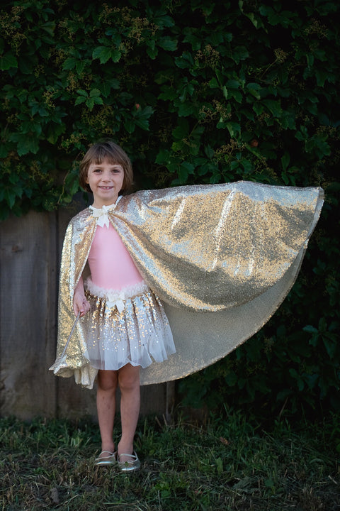 Dress Up - Gracious Gold Sequin Cape