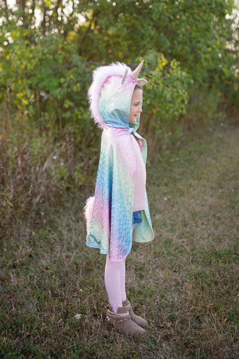 Dress Up - Rainbow Reversible Unicorn/Dragon Cape