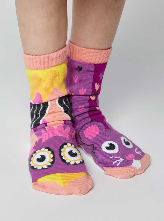 Socks (Kids) - Owl & Mouse